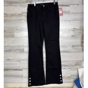 Seven For All Mankind womens 6 black slim bootcut denim jean pant new boho
